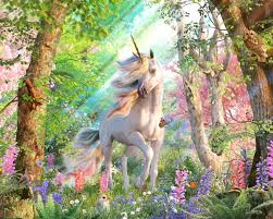 Unicorn Enchanted Forest Wall Mural By