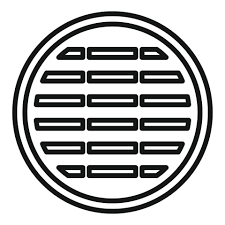 Cization Manhole Icon Outline