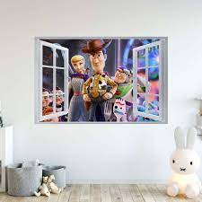 Toy Story Theme 3d Window Effect Wall