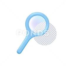 Magnifying Glass 3d Icon On Transpa