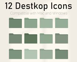 Green Desktop Folder Icon For Mac And