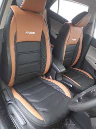 Baleno Black Leather Car Seat Cover