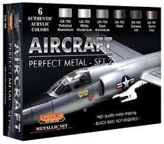 Lifecolor Aircraft Perfect Metal Set 2