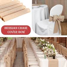 Hessian Chair Cover Sashes Vintage