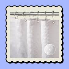 This Waffle Weave Shower Curtain Is A