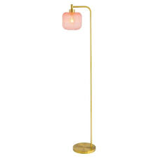 Brushed Gold Colored Floor Lamp