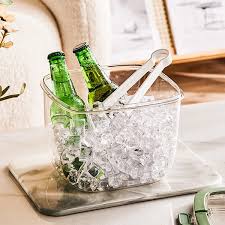 Portable Ice Bucket Silicone Green