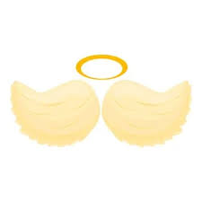 Heaven Angel Wings Icon Cartoon Style