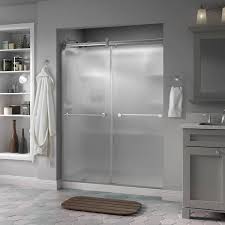 Frameless Sliding Shower Door In Chrome