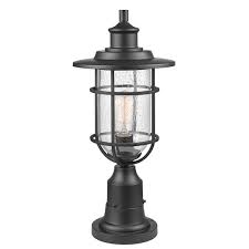 Light Black Outdoor Lamp Post