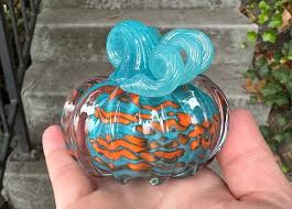 Small Glass Pumpkin Solid