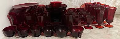 Ruby Red China Set