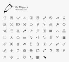 Line Icons Sign Symbol Pictogram Set