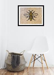 Manchester Worker Bee Mosaic Wall Decor