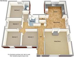 Four Bedroom Bungalow Floor Plan