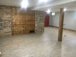 Basement Remodel Carsiding And Stone