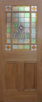 9 Pane Victorian Style Stained Glass Doors