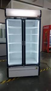 Electric Ss Glass Door Refrigerator At