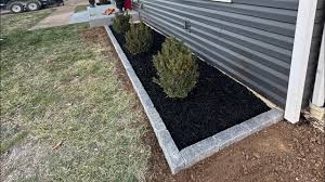Lay Brick Edging Around A Landscape Bed