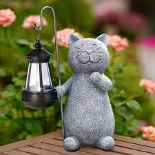 Cat Garden Statues The Home Depot