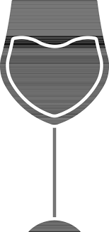 Wine Glass Icon Icon In Black And White