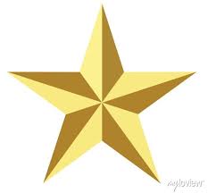Background Flat Style Gold Star Icon