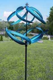 Blue Sphere Kinetic Wind Spinner