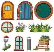 Free Vector Set Of Fairy Tales House