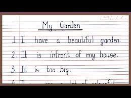 Essay On My Garden 10 Lines In English