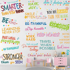 2 Pieces Colorful Inspirational Sayings
