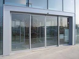 Glass Ss Sliding Double Glass Door For