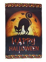 Black Cat Garden Flags For