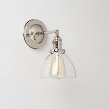 Wall Sconce Lighting With Clear Glass