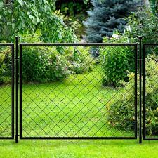37 3 In H X 51 In W Metal Diamond Mesh Garden Fence Panel