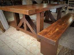 reclaimed wood farm table