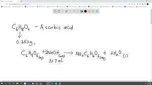 Ascorbic Acid With The Formula C6h8o6