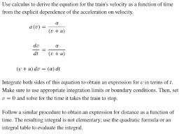 Solved Use Calculus To Derive The