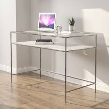 Modern Tempered Glass Desk Living Room