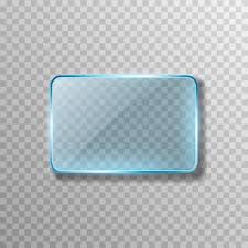 Vector Blue Glass Transparency Effect