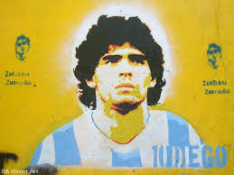Maradona Street Art In Buenos Aires