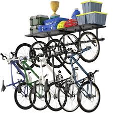 Bike Storage Rack With Shelf