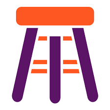 Bar Stool Generic Color Fill Icon