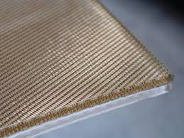 Woven Wire Mesh Edge Wired Glass