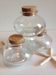Small Glass Jar With Cork Home Decor