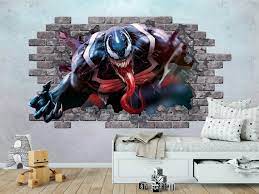 Venom Wall Decal Spiderman Room Smashed