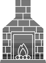 Chimney Icon In Black And White Color