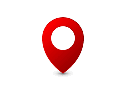 Flat Simple Marker With Map Vector Icon