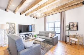 how to lighten dark stained wood beams