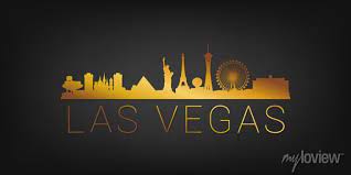 Las Vegas Nv Usa Gold Skyline City