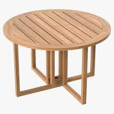 3d Model Patio Dining Table Round